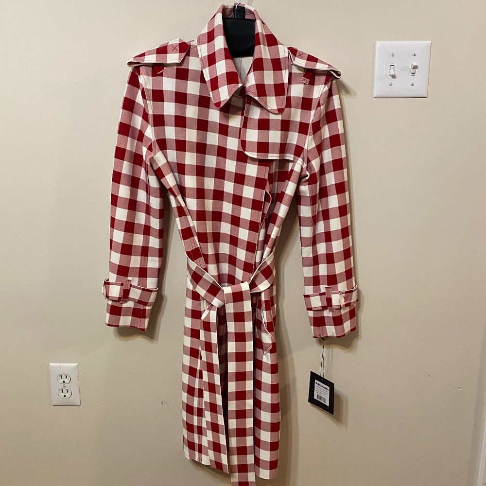 Norma Kamali Double Breasted Trench to the knee New